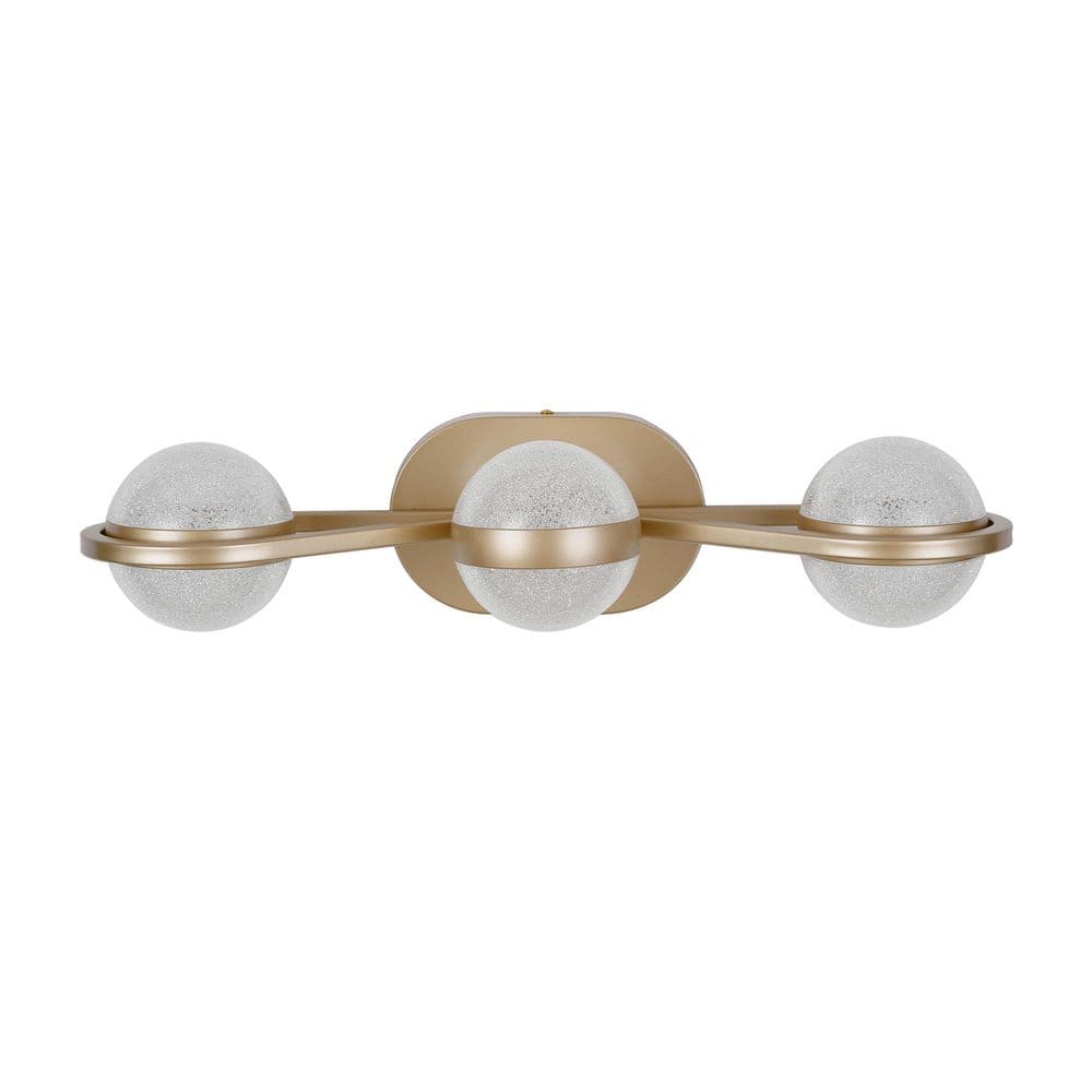 21 in. 3 Rich Gold Vanity Light with Acrylic Shades price history on PriceWatchPro