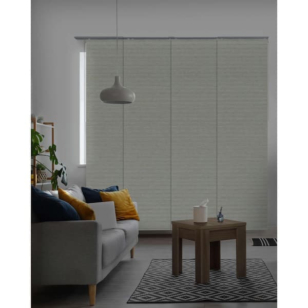 Godear Design Fir Cordless 99.99% Blackout Adjustable Sliding Window Panel Track with 23 in. Slats Up to 86 in. W x 96 in. L