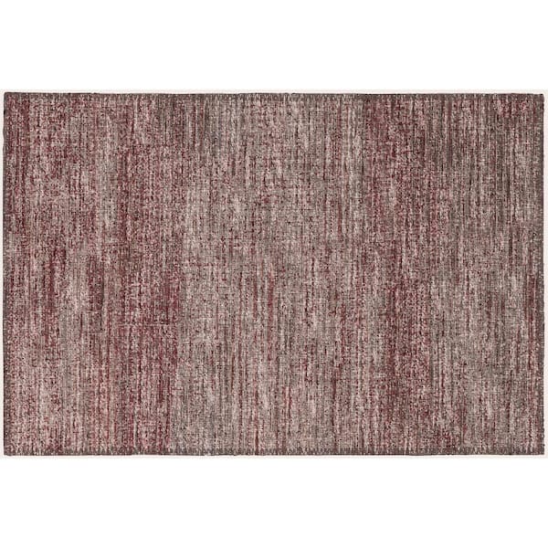 Addison Rugs Marston Red 1 ft. 8 in. x 2 ft. 6 in. Geometric Indoor/Outdoor Area Rug