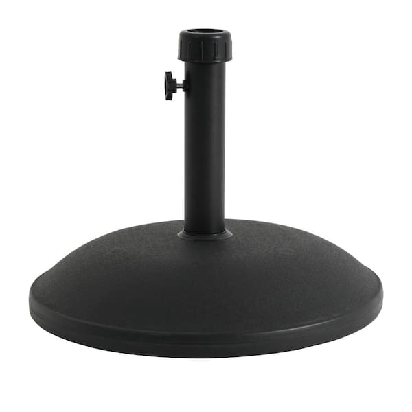 55 lbs Heavy-Duty Round Black Concrete Resin Outdoor Patio Umbrella Base