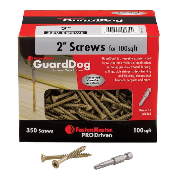 FastenMaster GuardDog #10 x 2 in. Torx Drive, Bugle Head Exterior Wood Screw (350-Pack)