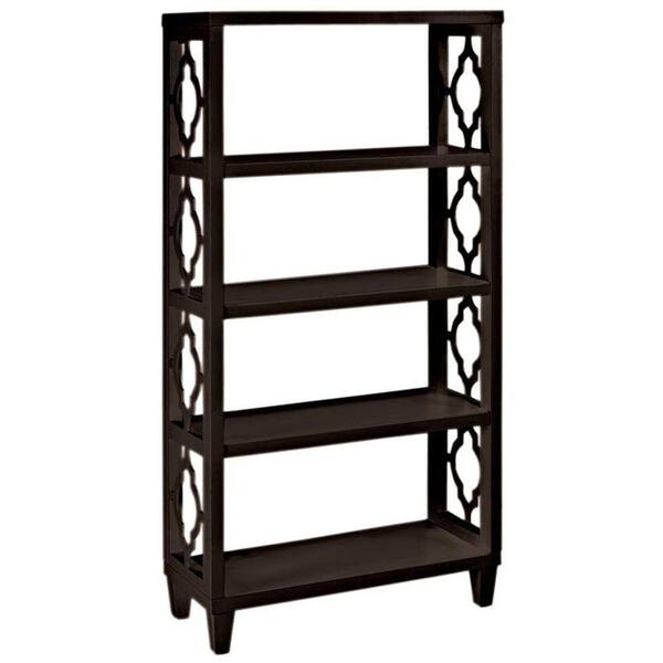 Home Decorators Collection Reflections 56 in. H x 28 in. W Storage Shelf in Espresso