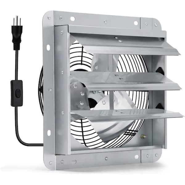 KIWDZFU 760 CFM Electric Wall Mount Attic Fan for Greenhouses, Sheds, and Garages