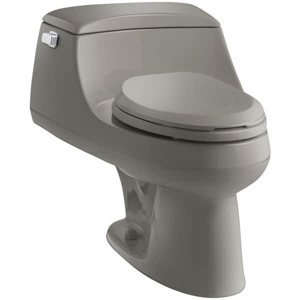 KOHLER San Raphael 1-piece 1.6 GPF Single Flush Elongated Toilet in Cashmere