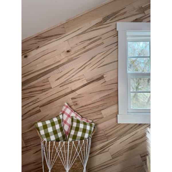 BARNLINE 5/16 in. x 46 in. Multi-Width Multi-Color Maple Wood Kiln Dried Ambrosia Kit Planks (10 sq. ft.)