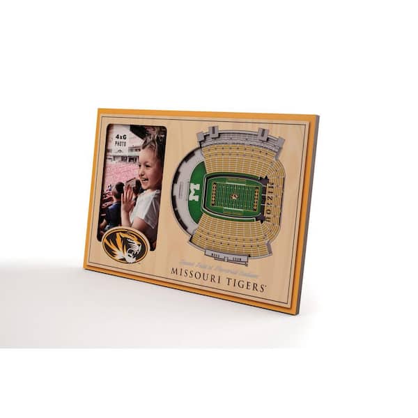 NCAA Missouri Tigers Team Colored 3D StadiumView with 4 in. x 6 in. Picture Frame
