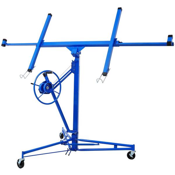 Kahomvis Drywall Lift 16 ft. Professional Heavy-Duty Steel Drywall Panel Hoist, 150 lbs. Load Capacity, Adjustable Telescopic Arm