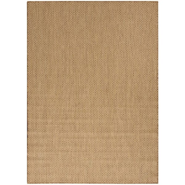 Courtyard Jute 5 ft. x 7 ft. All-Over Design Contemporary Area Rug