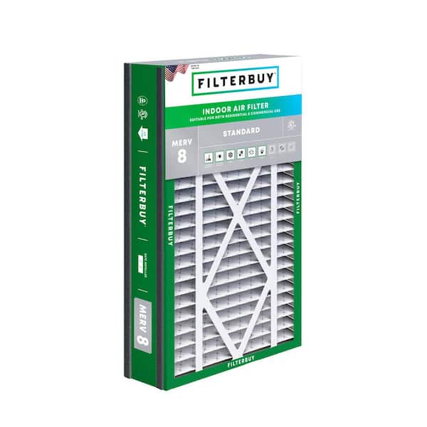 16 in. x 25 in. x 3 in. MERV 8 (FPR 5) Dust Defense Pleated HVAC AC Furnace Air Filters for Air Bear & More (1-Pack)