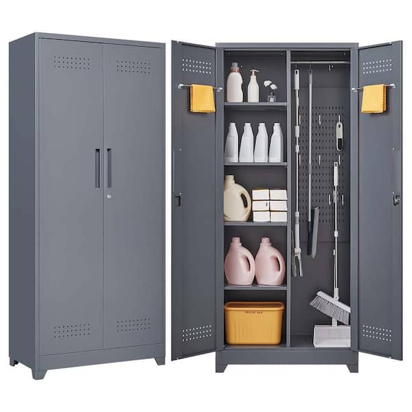 31 in. W x 16 in. D x 73 in. H Outdoor Storage Cabinet,Metal Cabinets,Garage Storage Cabinets,Tool Organization Cabinet