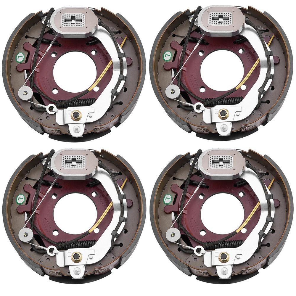Electric Trailer Brake Kit, 12.25 x 3.375 in. Set of 2 Pairs Self-Adjusting Brakes for 10,000 lbs. Compatible with RVs price history on PriceWatchPro