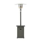 Lennick 40,000 BTU Gray Steel Frame Outdoor Patio Propane Gas Heater with Table Top for Commercial and Residential Use