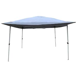 12 ft. x 12 ft. x 6.7 ft. Pop-Up Outdoor Canopy, Gazebo Tent with Strong Steel Frame and Storage Bag in Grey