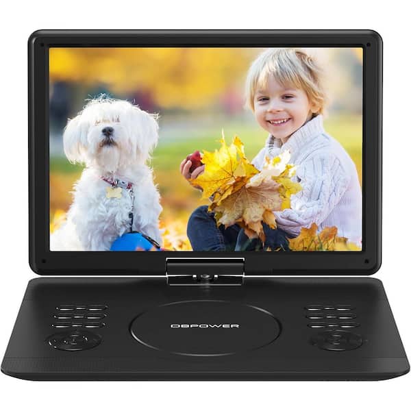 DBPOWER 16.9" 1080p Portable DVD Player with 14.1" HD Swivel Screen, Support DVD/USB/SD, Sync TV/Projector, High Volume Speaker