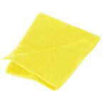 16 in. x 16 in. Microfiber Terry Cleaning Cloth in Yellow (Case of 12)