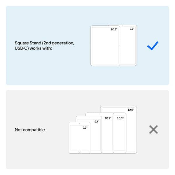 Square Stand ホワイト Square Stand POS Payment Kit | eMerchant Authority