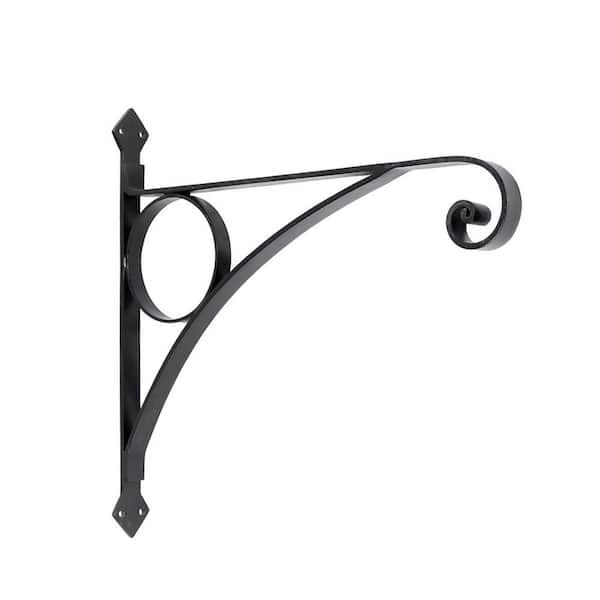 Geometric Corona Metal Bracket, Small, 17 in. Tall, Black Powder Coat Finish