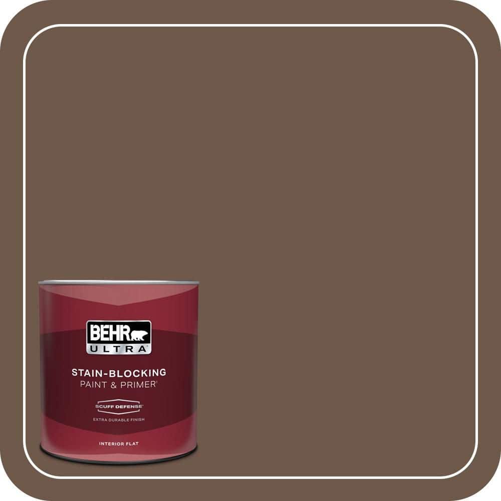 1 qt. #N230-7 Rustic Tobacco Extra Durable Flat Interior Paint & Primer price history on PriceWatchPro