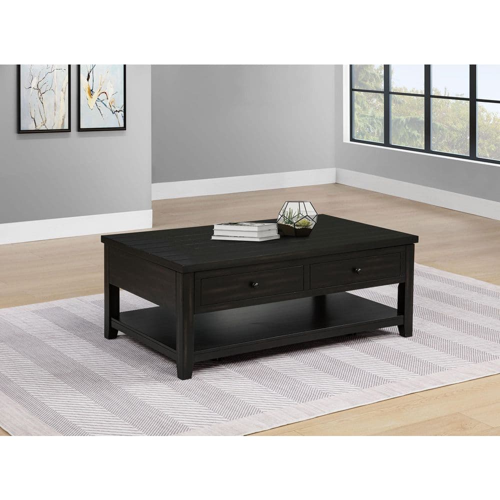 Coaster Payne 48 in. Rectangle Mobile Lift Wood Top Coffee Table