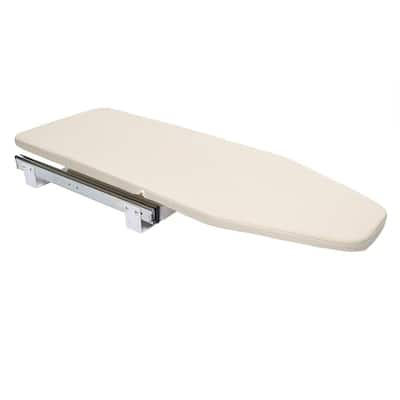 Stow Away White Wall-mount Built-In Ironing Board (5.875-in x 17.75-in x  43.5-in) at