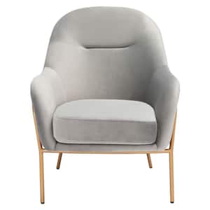 Eleazer Gray/Gold Upholstered Side Chairs