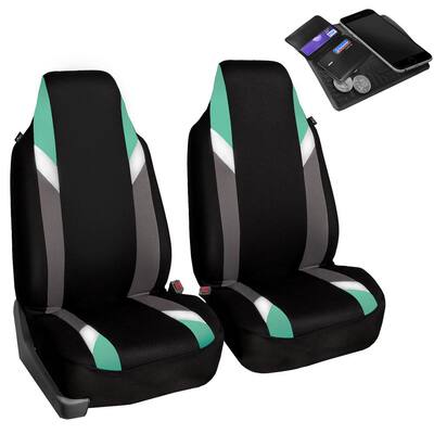 Supreme Modernistic Polyester 21 in. x 20 in. x 2 in. Half Set Seat Covers