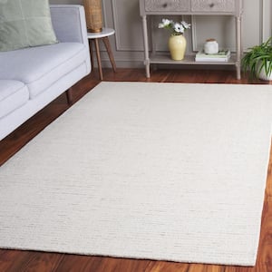 Abstract Ivory/Sage 8 ft. x 10 ft. Geometric Speckled Area Rug