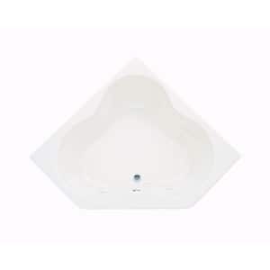 ProFlex 4-1/2 ft. Acrylic Oval Drop-in Whirlpool in White with Heater