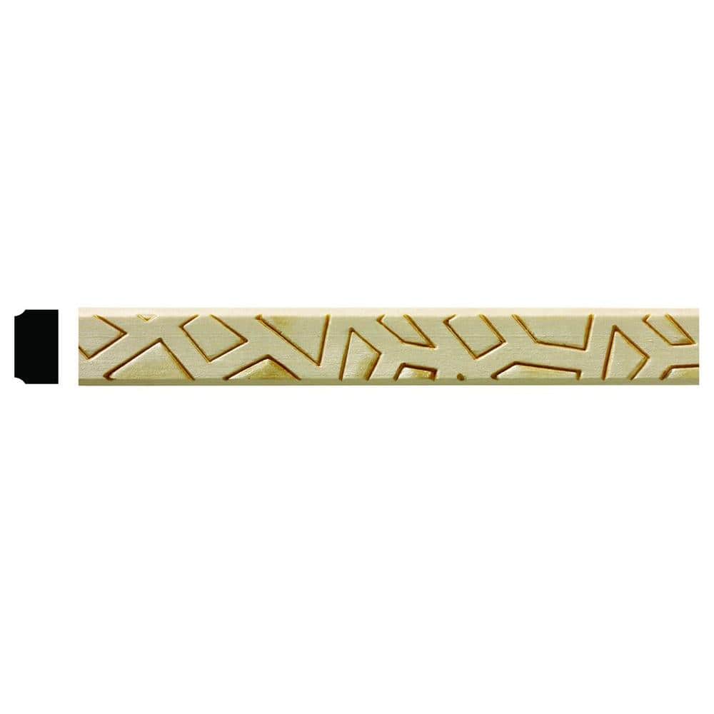 1627 7/16 in. x 3/4 in. x 6 in. Hardwood White Unfinished Cracked Ice Trim Moulding Sample price history on PriceWatchPro