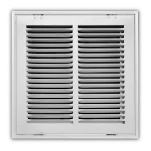 12 in. x 12 in. Return Air Filter Grille, White