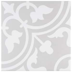 Arte Soft Grey 9-3/4 in. x 9-3/4 in. Porcelain Floor and Wall Tile (10.88 sq. ft./Case)