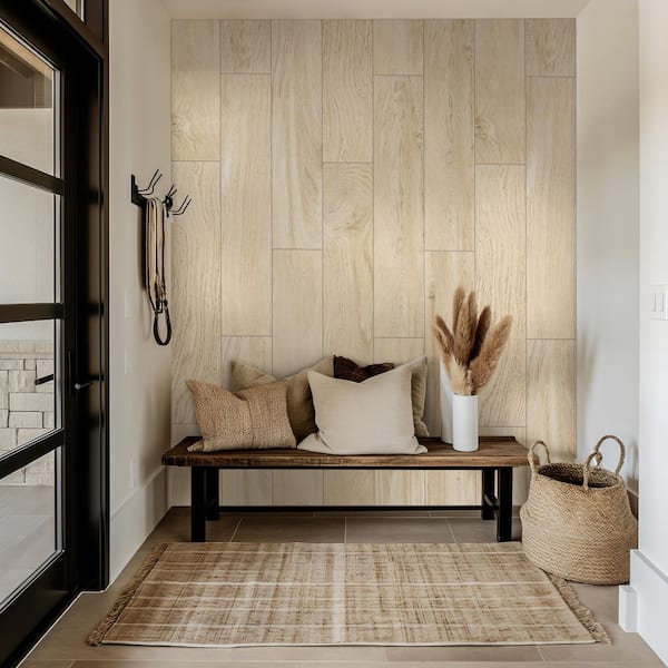 Benson Park 9 in. x 47 in. Matte Porcelain Wood Look Floor and Wall Tile (12 sq. ft./Case)