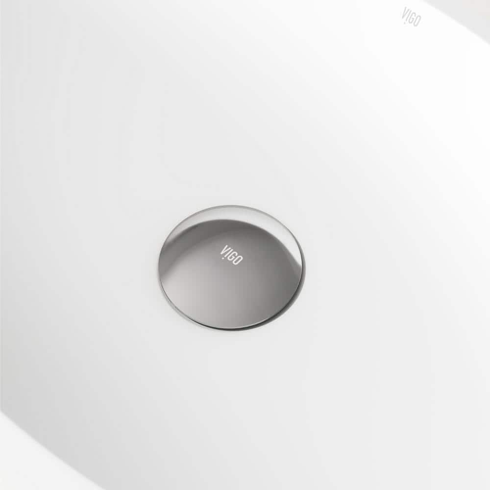 Chrome Bathroom Sink Pop-Up Drain with Overflow