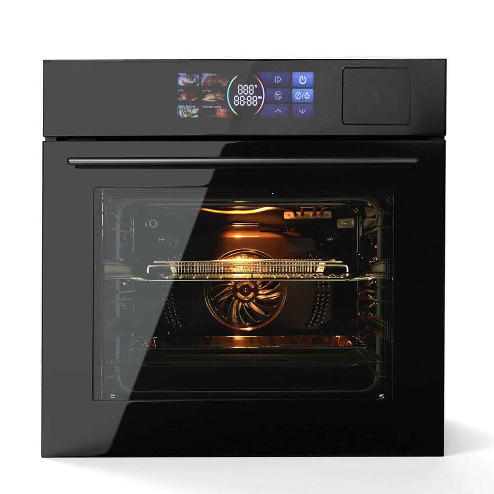 24 in. Built-in Smart Single Electric Wall Oven with Convection, Steam Cook, Air Frying in Stainless Steel