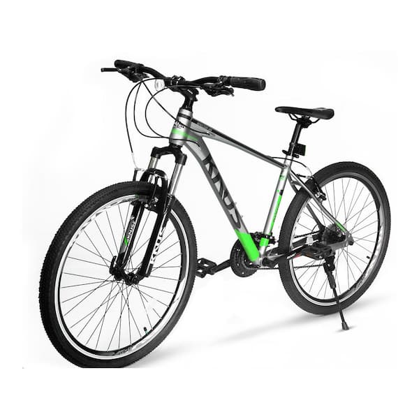 vertalen blik Rusteloos 26 in. Aluminium Alloy 27-Speed Front Suspension Adult Mountain Bike  (Green) ZUK-LKW1-2896 - The Home Depot