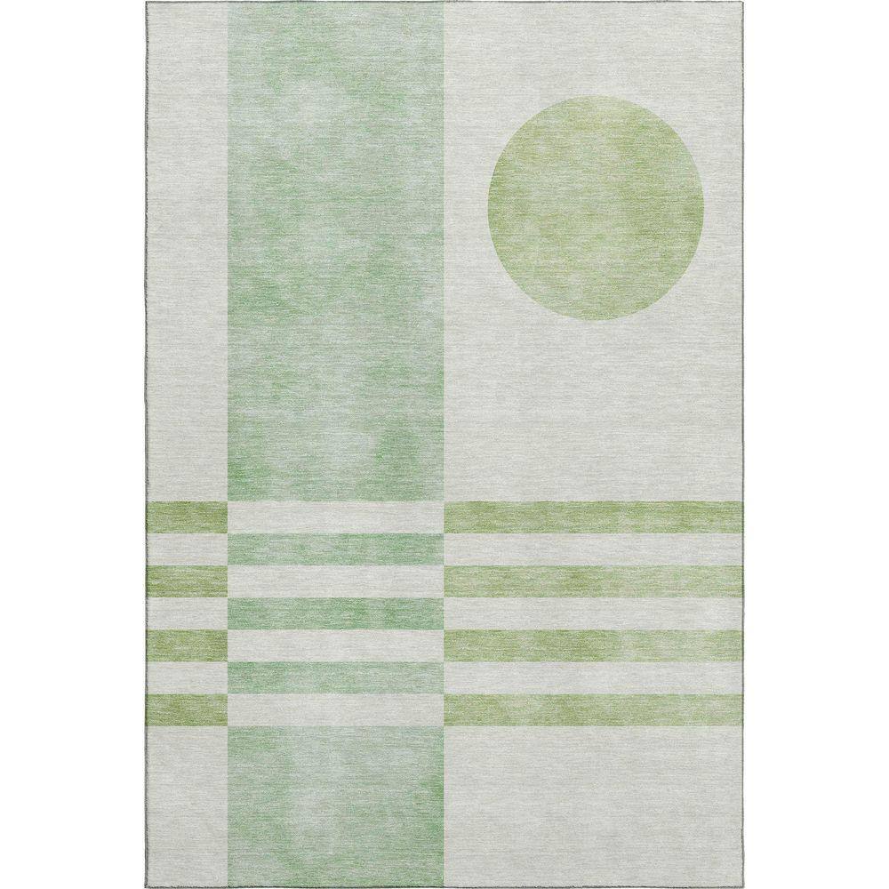 Addison Rugs Mayfield Premium Machine Washable Abstract AMF2131 Green 3 ...