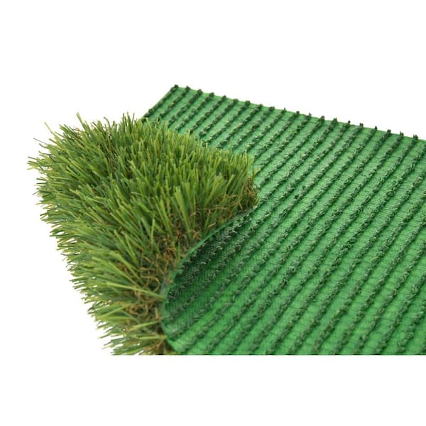 Unbranded Cruze 12 ft. W x Cut To Length Vibrant Green 35 oz. 1.25 in. Pile with Superflow Green Backing Artificial Grass Turf