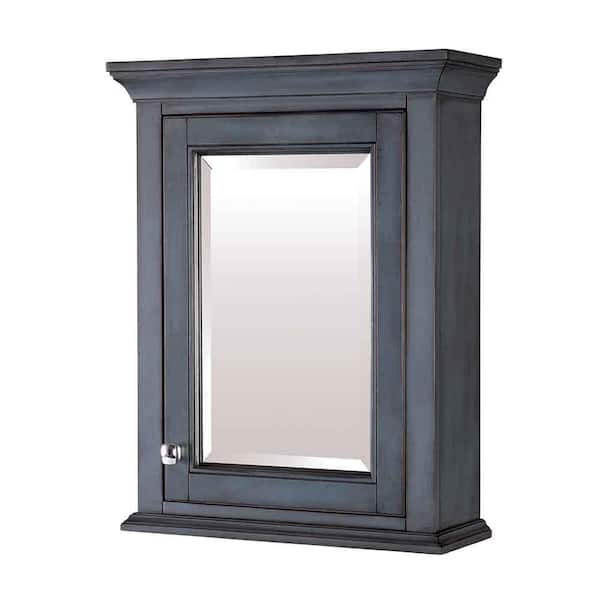CRAFT + MAIN Brantley 22 in. x 28 in. x 8 in. Surface-Mount Medicine Cabinet in Harbor Blue