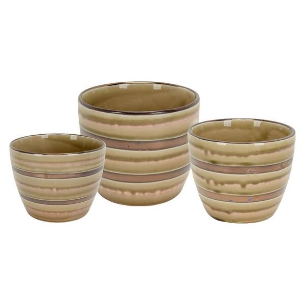 THREE HANDS Ceramic Planter (Set of 3)