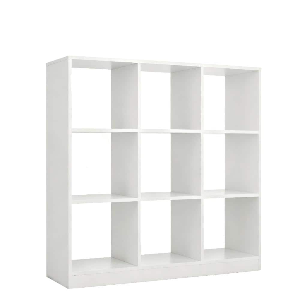 White 9-Cube Bookcase 4-Tier Storage Organizer with 2 Anti-Tipping Kits for Books Toys Ornaments price history on PriceWatchPro