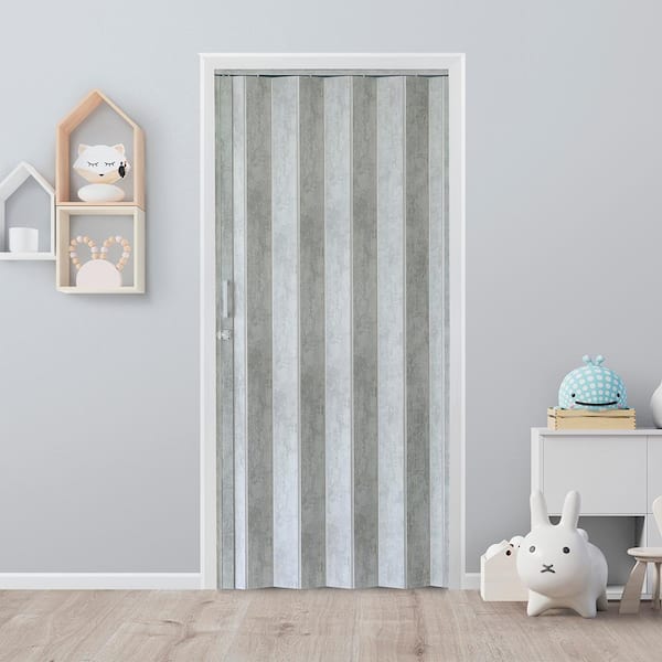 doorAdore CD 2セット Everbilt Accordion Door Saturn Stone Grey 36 in. x 80 in. SAT