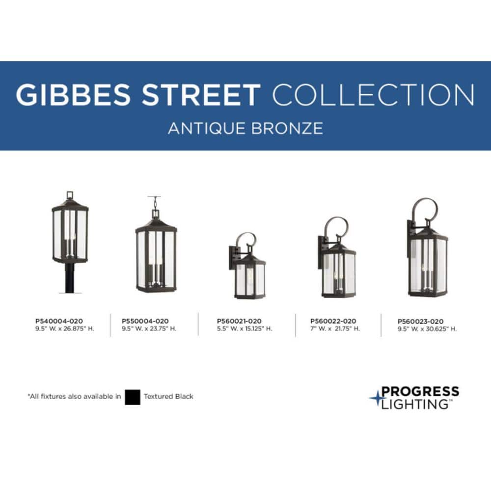 Antique Bronze Traditional 2-Light Outdoor Wall Lantern