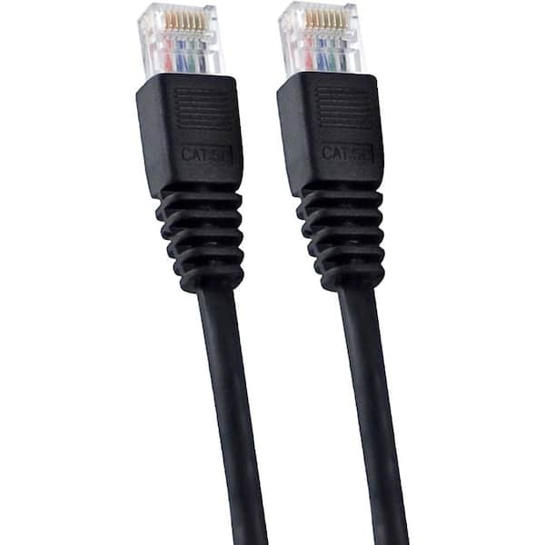 GE 7 ft. Cat5e Ethernet Cable - Black