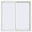 Jeld-wen 47.5 In. X 47.5 In. V-2500 Series White Vinyl Left-handed 