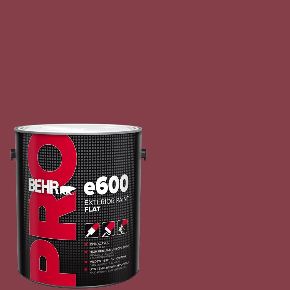 BEHR PRO 1 gal. #S-H-120 Antique Ruby Flat Exterior Paint PR61301 - The ...