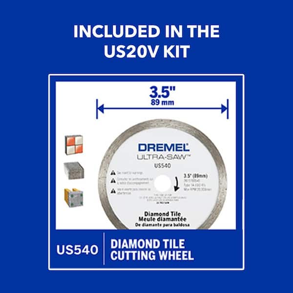 Dremel - 20V Max Ultra-Saw Cordless Compact Saw Kit (2 Batteries/ 1 Charger)