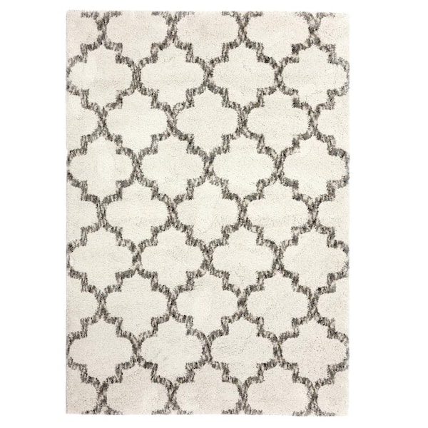 Corsica Display White 4 ft. x 6 ft. Area Rug