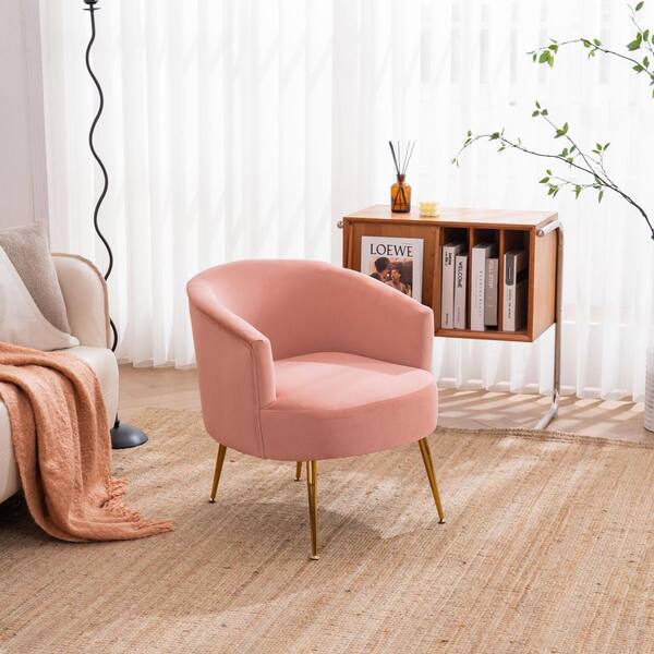 dusky pink arm chair