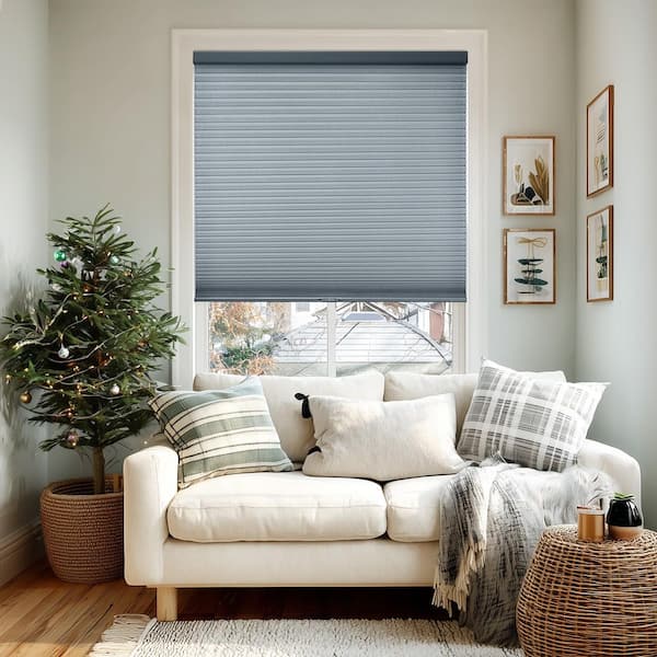 Cut-to-Size Morning Pebble Cordless Light Filtering Privacy Cellular Shades 72 x 64 in. L