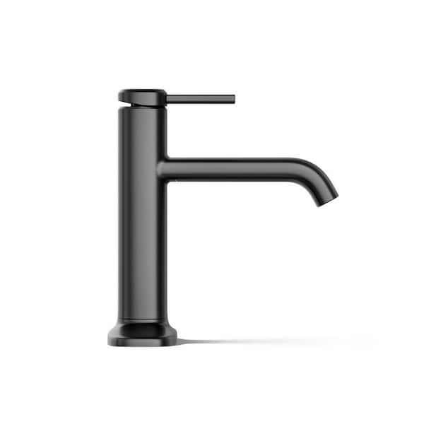 KOHLER Ashan Single Hole Single-Handle Bathroom Faucet in Matte Black